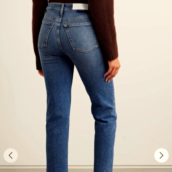 NWT RE/DONE 70s Ultra High Rise Stove Pipe Denim Jeans 29 - Picture 3 of 8